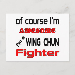 Carte Postale Je suis un combattant de l'aile Chun