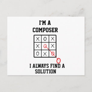 Carte Postale Je Suis Un Compositeur Je Trouve Toujours Une Cart