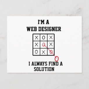 Carte Postale Je suis un concepteur Web, je trouve toujours une 