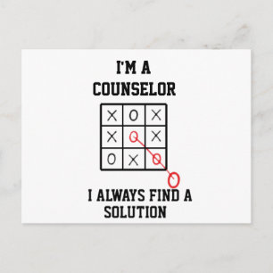 Carte Postale Je suis un conseiller, je trouve toujours une solu