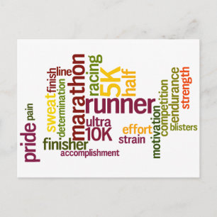 Carte Postale Je suis un coureur de mots