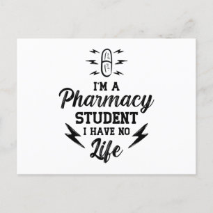 Carte Postale Je suis un étudiant en pharmacie Pharmacy Pharmacy
