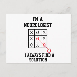 Carte Postale Je suis un neurologue, je trouve toujours une solu