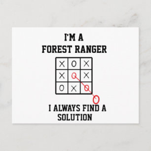 Carte Postale Je Suis Un Ranger Forestier Je Trouve Toujours Une