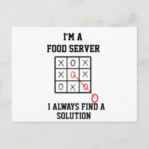 Carte Postale Je Suis Un Serveur Alimentaire Je Trouve Toujours 