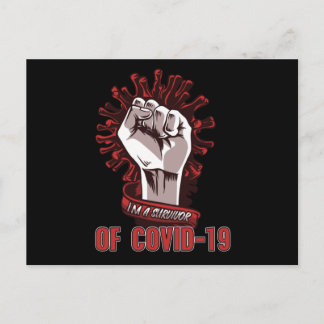 Carte Postale Je Suis Un Survivant De Corona