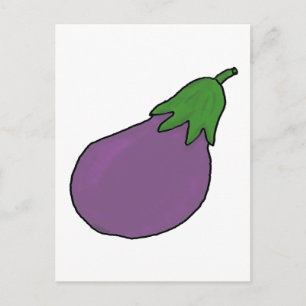 Carte Postale Je suis une aubergine
