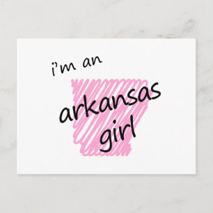 Carte Postale Je suis une fille de l'Arkansas