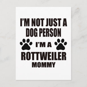 Carte Postale Je suis une maman Rottweiler