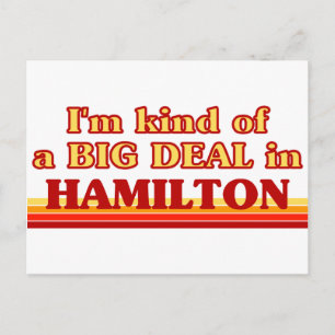 Carte Postale Je suis une sorte de GROS ACCORD à Hamilton