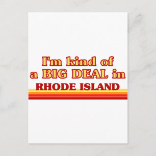 Carte Postale Je suis une sorte de GROS ACCORD sur Rhode Island