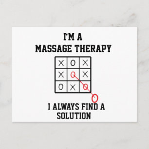 Carte Postale Je suis une thérapie de massage, je trouve toujour