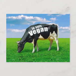 Carte Postale Je suis Vegan