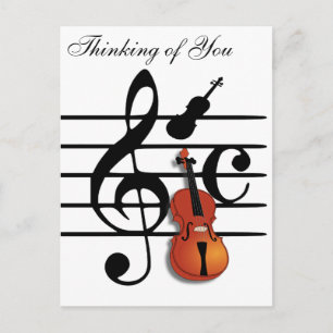 Carte Postale Je Suis Violon_