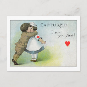 Carte Postale Je t'ai vu en premier