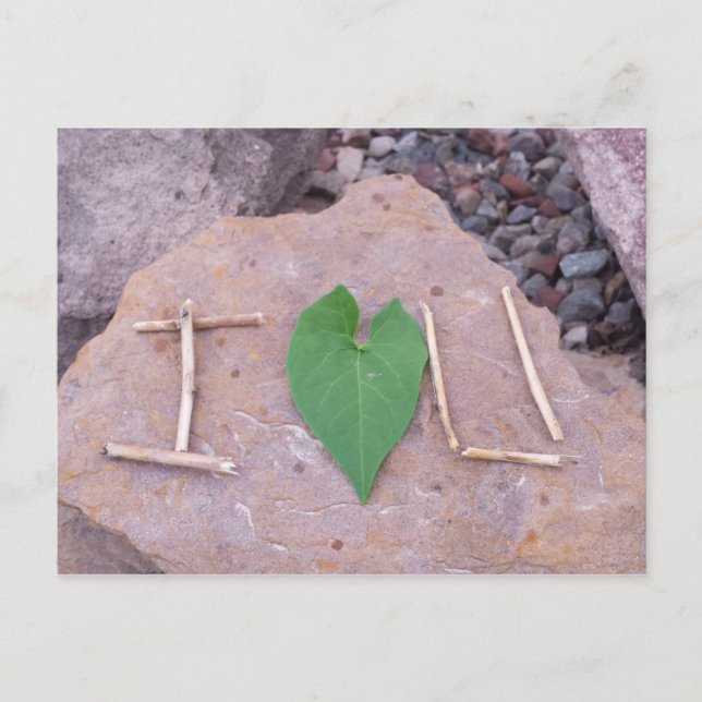 Carte Postale Je t'aime (Devant)