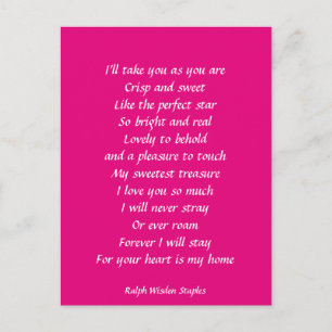 Carte Postale Je t'aime