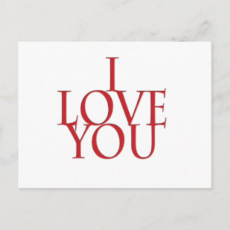 Carte Postale Je t'aime
