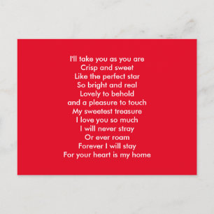 Carte Postale Je t'aime