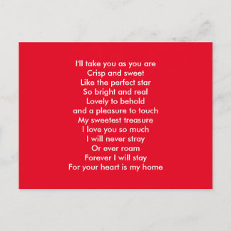 Carte Postale Je t'aime