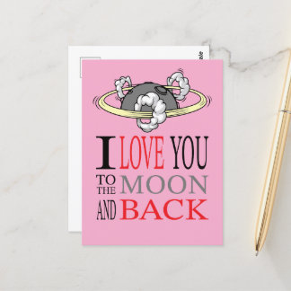 Carte Postale Je t'aime jusqu'à la.....Carte de la Saint-Valenti