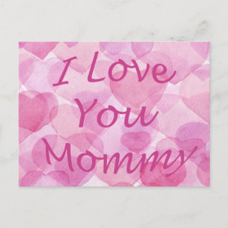 Carte Postale Je t'aime maman