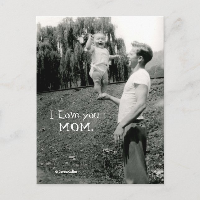 Carte Postale Je t'aime maman (Devant)