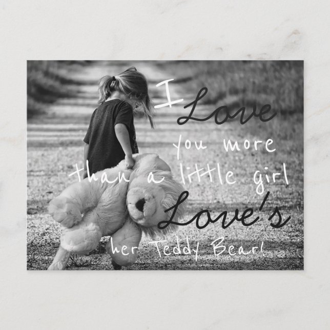 Carte Postale Je t'aime plus (Devant)