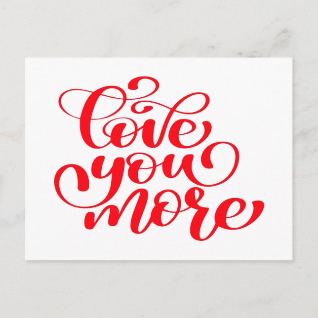 Carte Postale Je t'aime plus, Je pense à toi, Tu me manques, Bon (Devant)