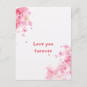 Carte postale "Je t'aime pour toujours"