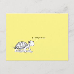 Carte Postale Je T'Aime Turtley !