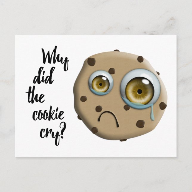 Carte Postale JE TE MANQUE maman biscuit blague (Devant)