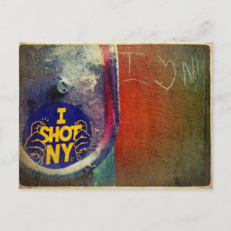 CARTE POSTALE JE "TIRE" NY