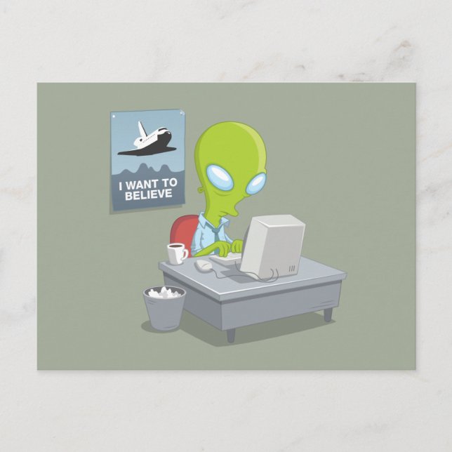 Carte Postale Je Veux Croire (Devant)