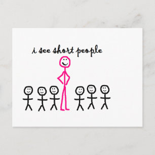 Carte Postale Je vois des gens courts