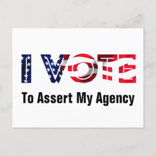 Carte Postale Je Vote Pour Faire Valoir Mon Agence 2026