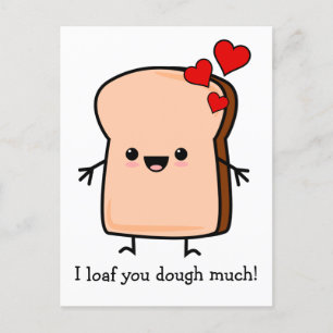 Carte Postale Je Vous Aime Beaucoup Pain Toast 
