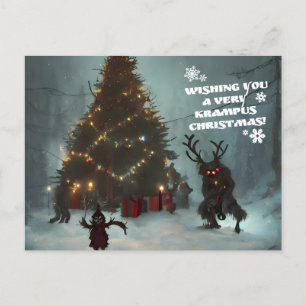Carte Postale Je vous souhaite un Noël très Krampus