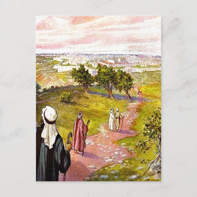 Carte Postale Jean 11:55-57 Jusqu'à Jérusalem pour la voiture po (Devant)