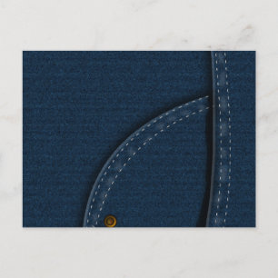 Carte Postale Jean en Denim