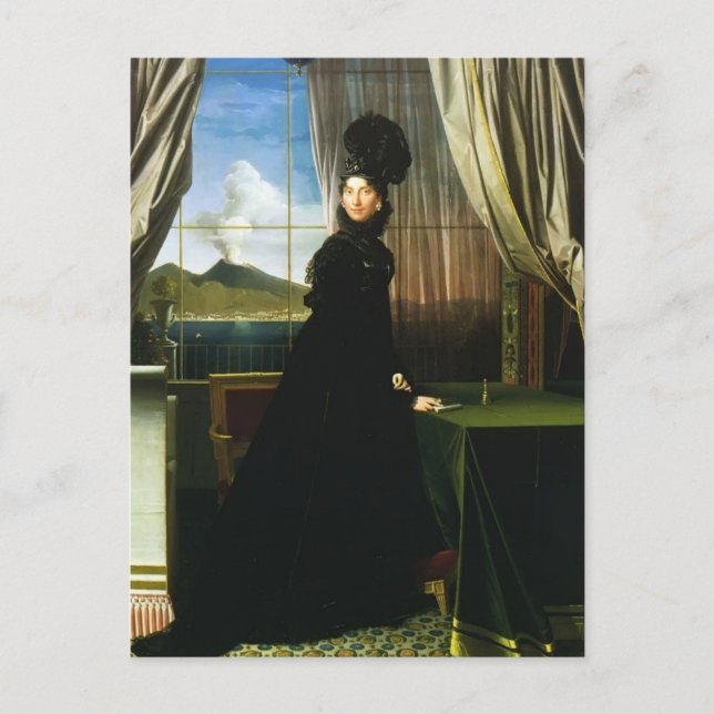 Carte Postale Jean Ingres- Caroline Murat, reine de Naples (Devant)