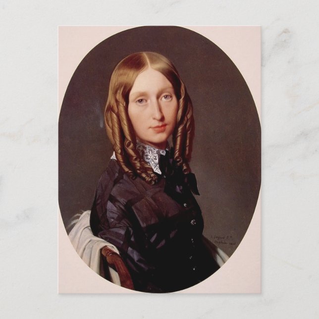 Carte Postale Jean Ingres - Portrait de Madame Frederic Reiset (Devant)
