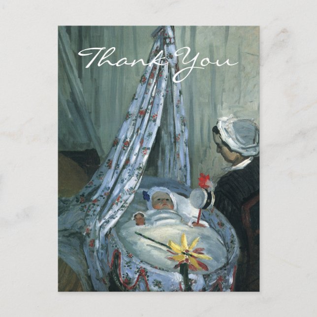 Carte Postale Jean Monet de Monet dans son berceau (Devant)