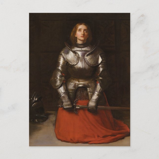 Carte Postale Jeanne d'Arc c. 1865 par John Everett Millais (Devant)
