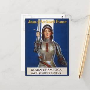 Carte Postale Jeanne d'Arc : La Pucelle d'Orléans, héroïne cheva