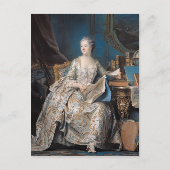 Carte Postale Jeanne Poisson la marquise de Pompadour, 1755 (Devant)