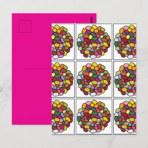 Carte Postale Jelly Bean Jelly Bean Coloré
