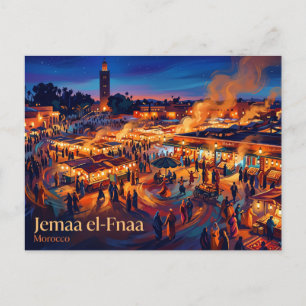 Carte Postale Jemaa el-Fnaa Maroc