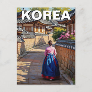 Carte Postale Jeonju Hanok Village Corée du Sud