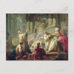 Carte Postale Jeroboam Sacrificing to the Golden Calf, 1752